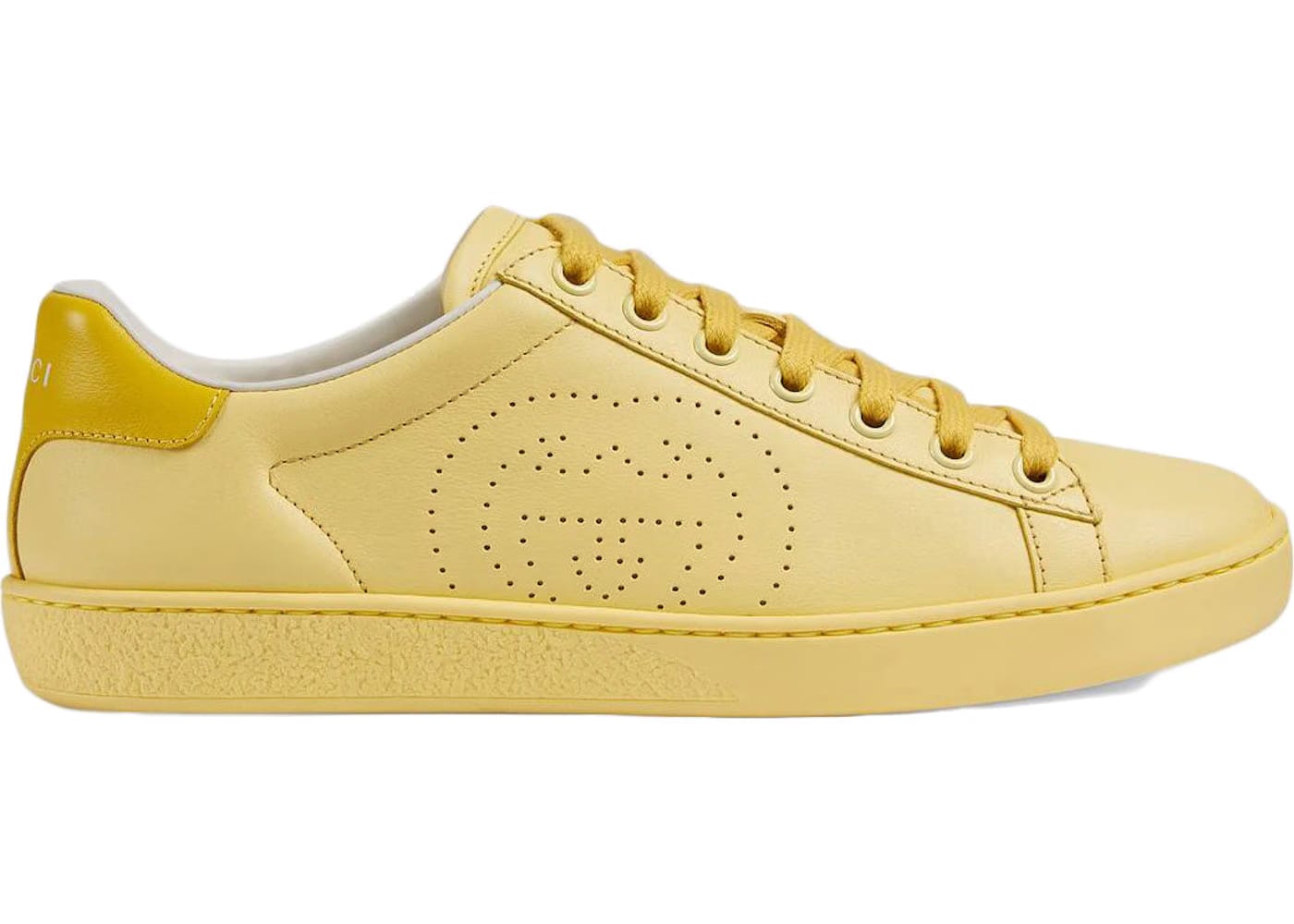 Gucci Ace Interlocking G Yellow Womens