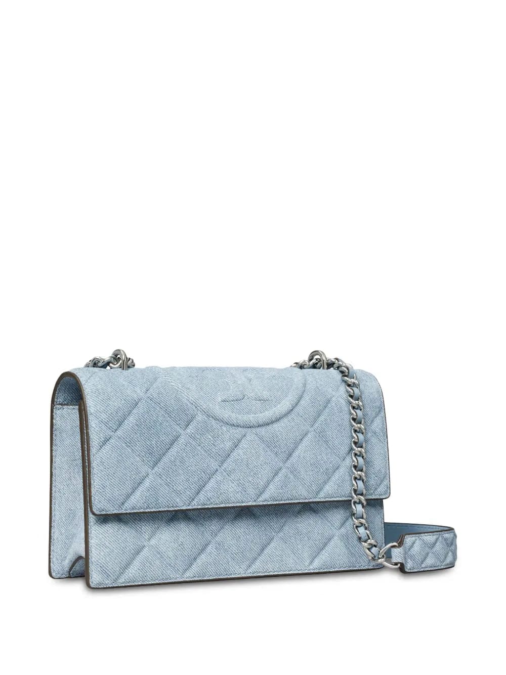 small Fleming denim convertible shoulder bag