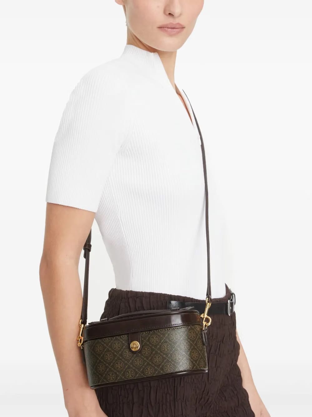 T monogram cross body bag