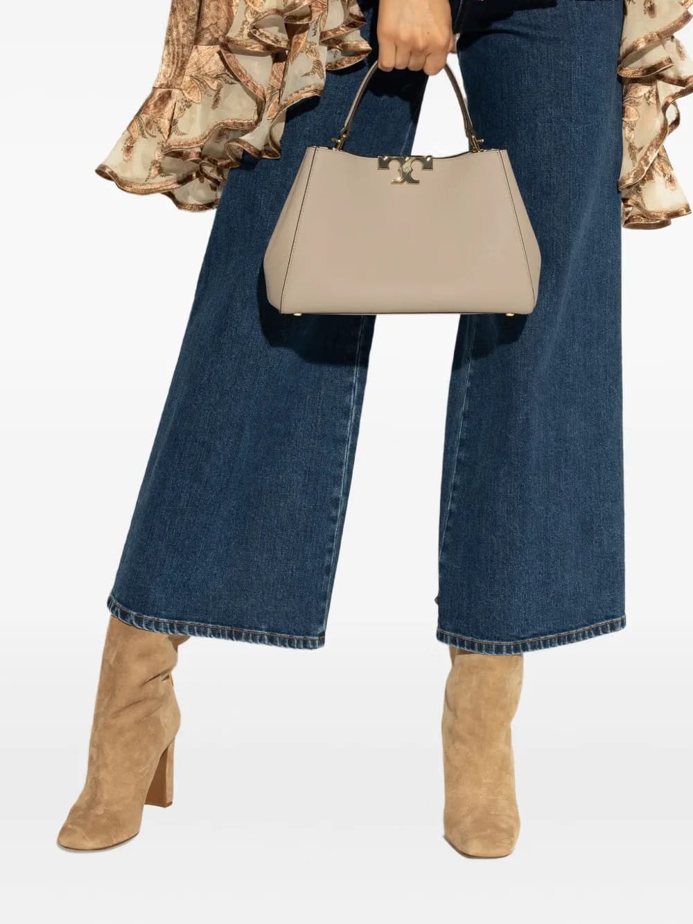 medium Eleanor logo-appliqué tote bag