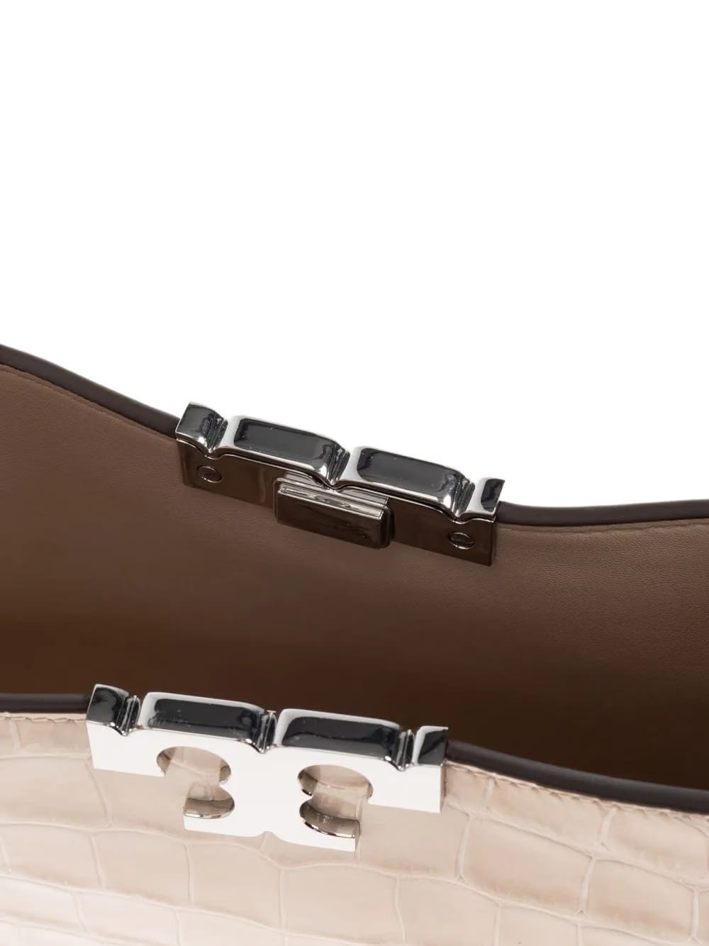 Eleanor crocodile-embossed shoulder bag