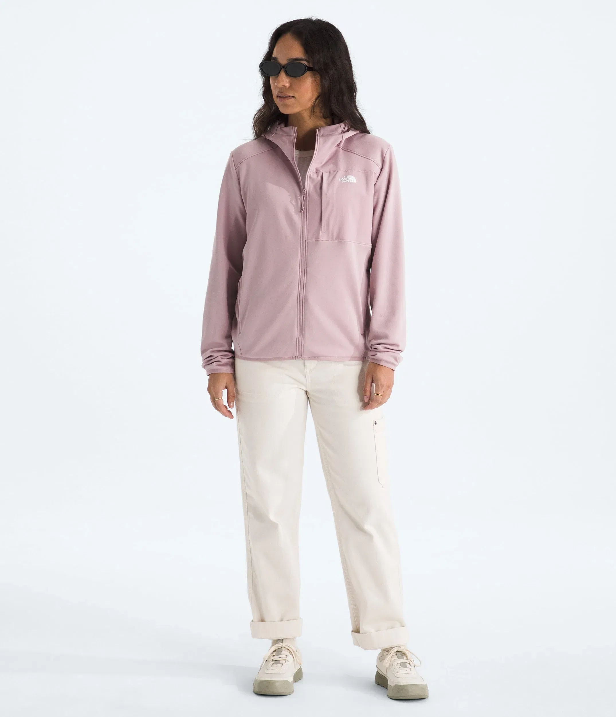 The North Face Women’s TNF™ Performance Fleece Full-Zip Hoodie Metal Pink