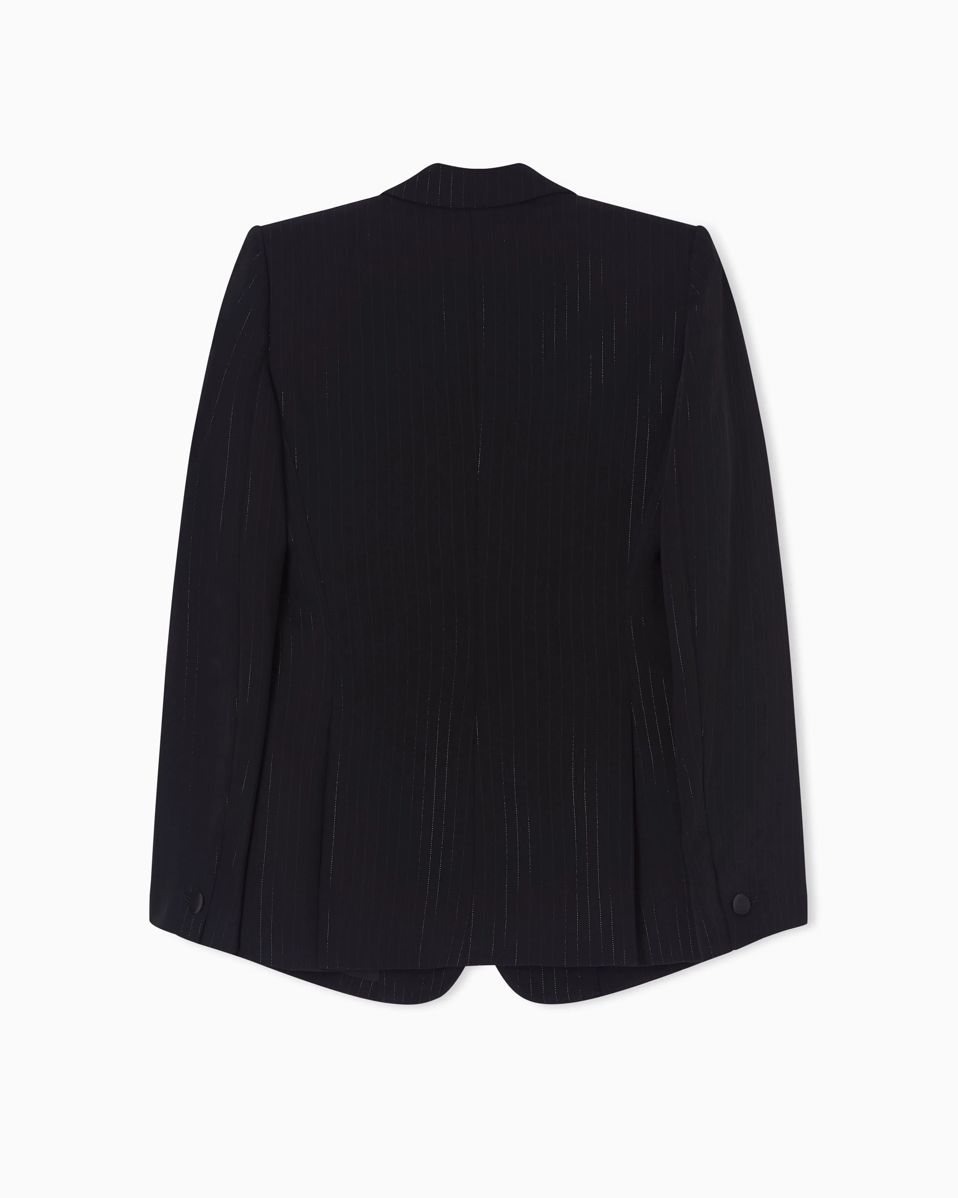 Emporio Armani Single-breasted jacket with a lurex pinstriped motif