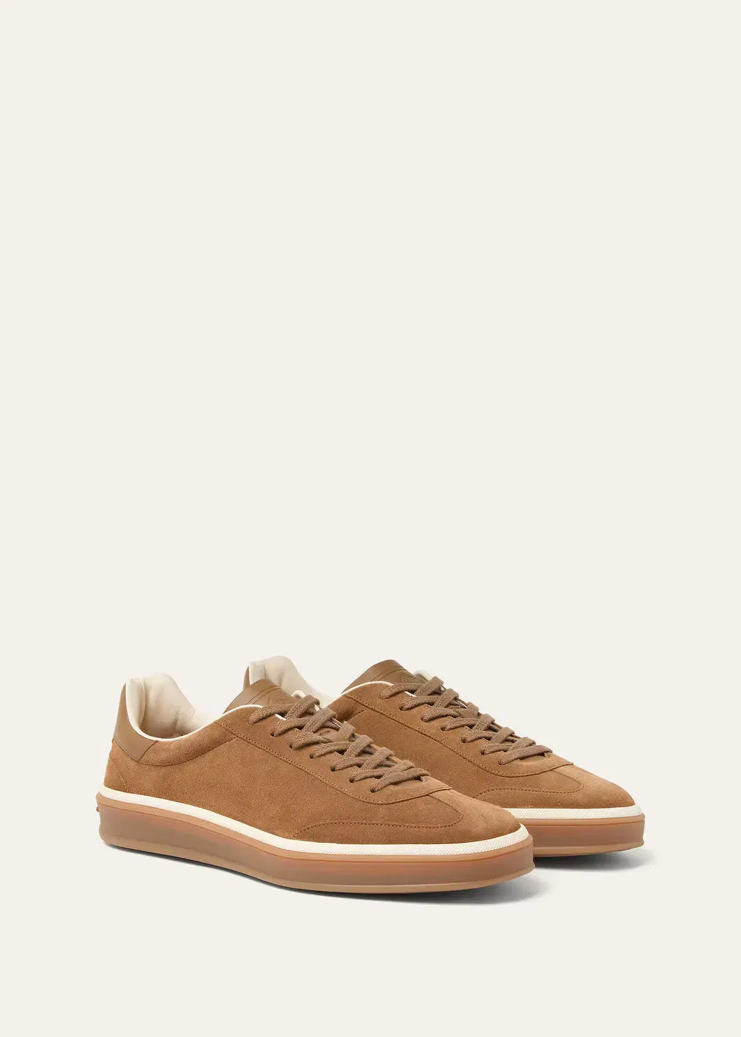 LoroPiana Tennis Walk Sneaker Light Sand Dune