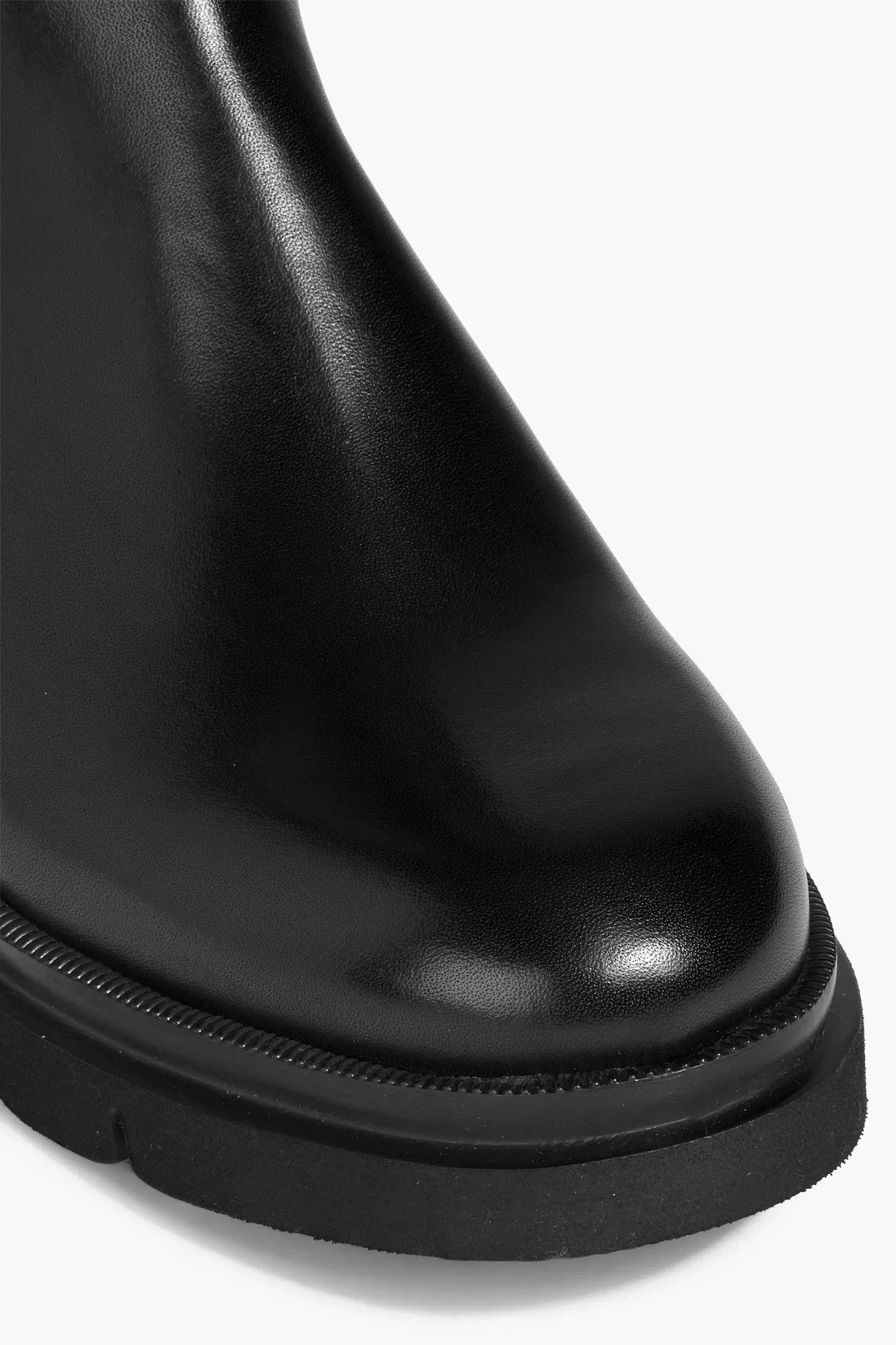 Bally Waldina Leather Knee Boots Black Women's