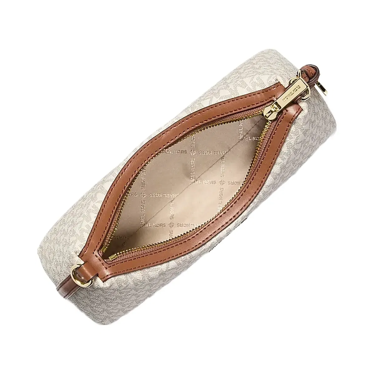 Michael Kors Sammy Small Signature Logo Convertible Crossbody Bag Vanilla