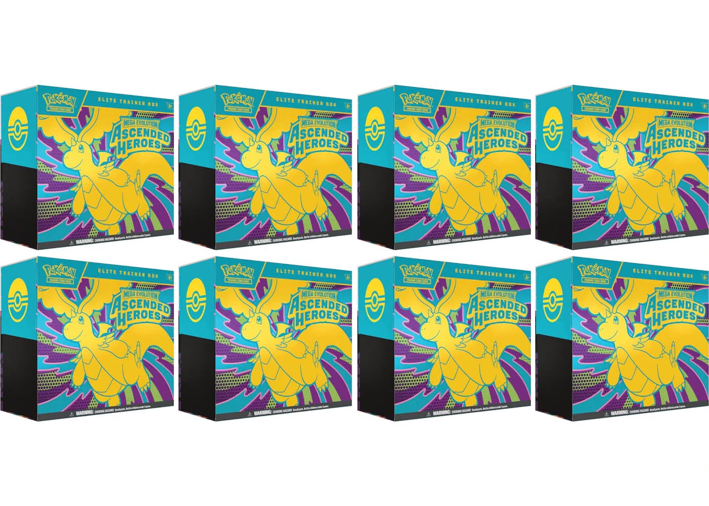 2026 Pokemon Mega Evolution Ascended Heroes Elite Trainer Box 8X Lot