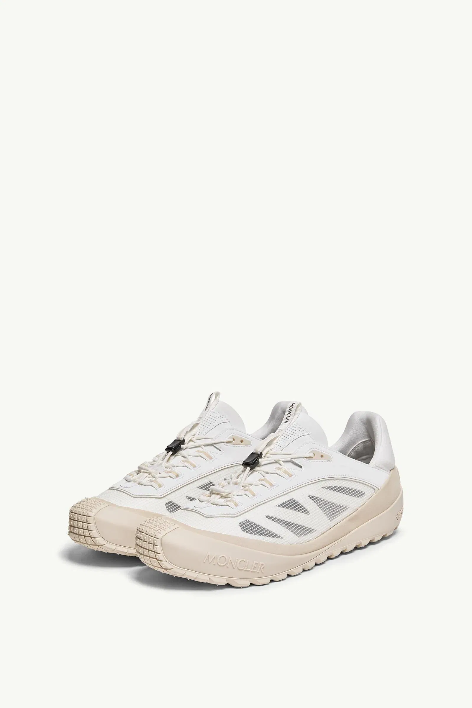 Moncler Trailgrip LP Suede & Nubuck Sneaker White