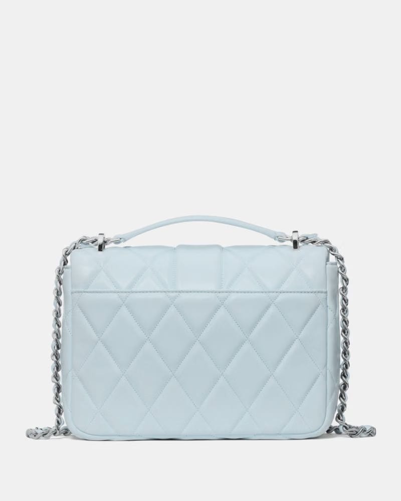 KateSpade Carey Quilted Small Flap Crossbody Crisp Sky