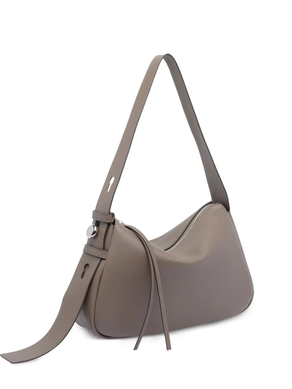 Romy zip-fastening leather shoulder bag