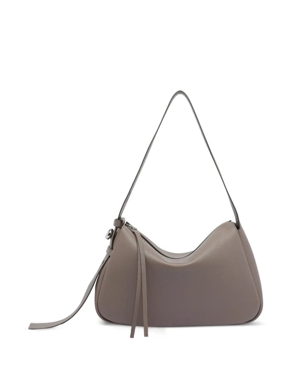 Romy zip-fastening leather shoulder bag