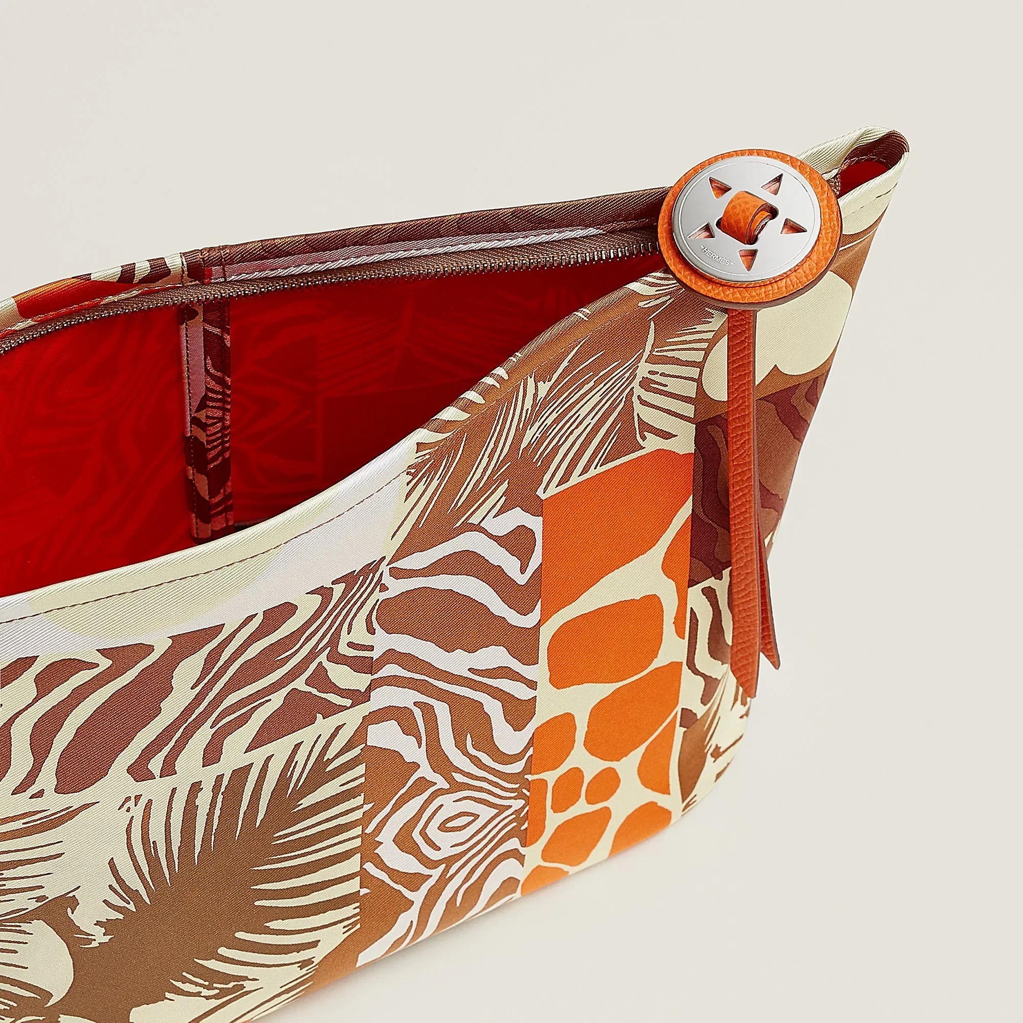 Hermes Silky Pouch 27 Orange Poppy