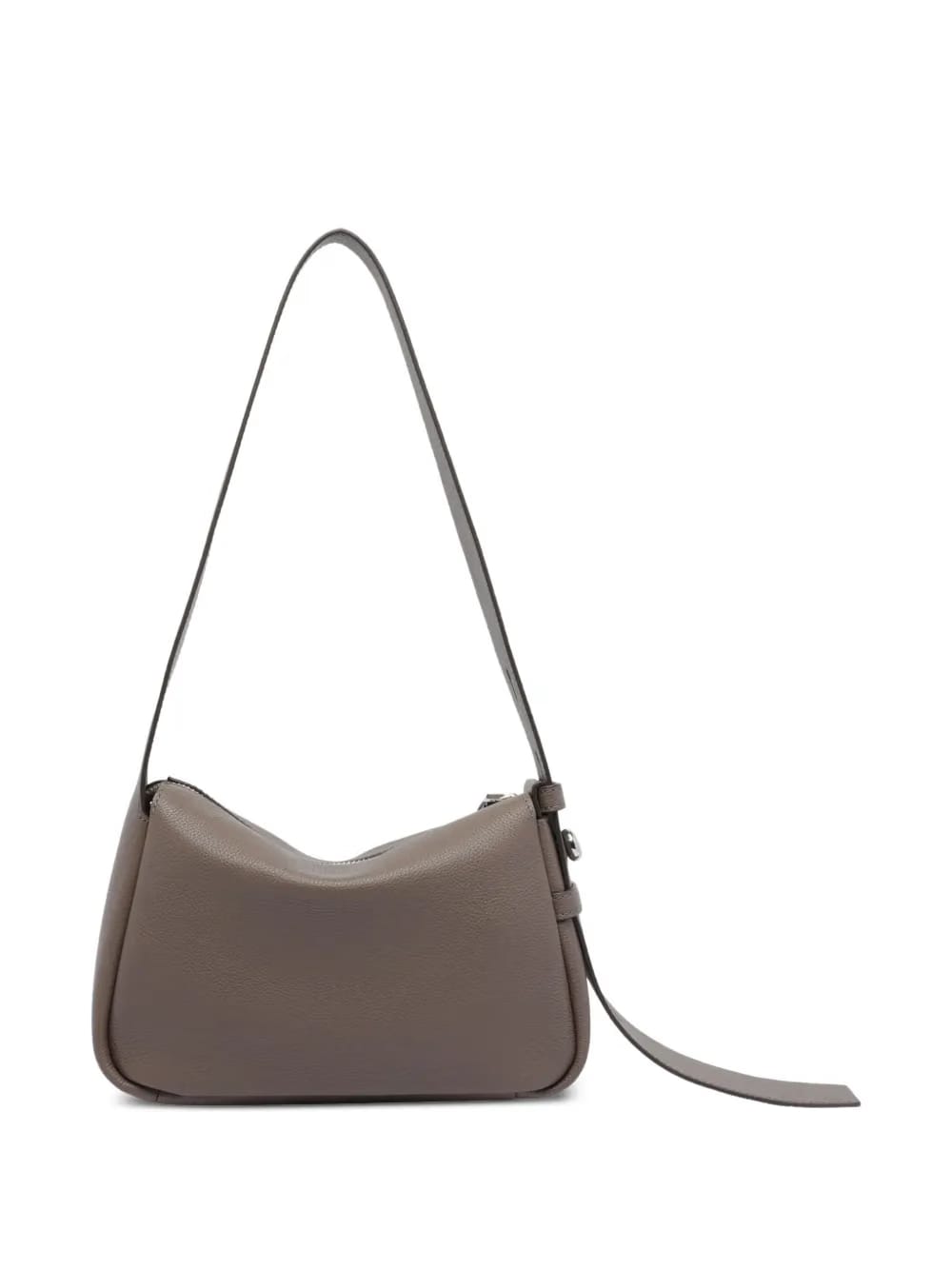 small zip-fastening leather shoulder bag