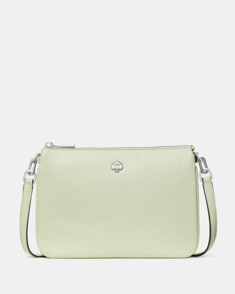 KateSpade Kayla Triple Crossbody Bag Lime Frosting