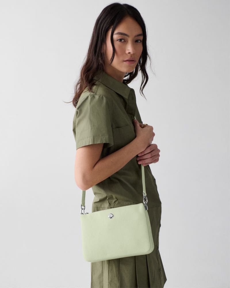 KateSpade Kayla Triple Crossbody Bag Lime Frosting