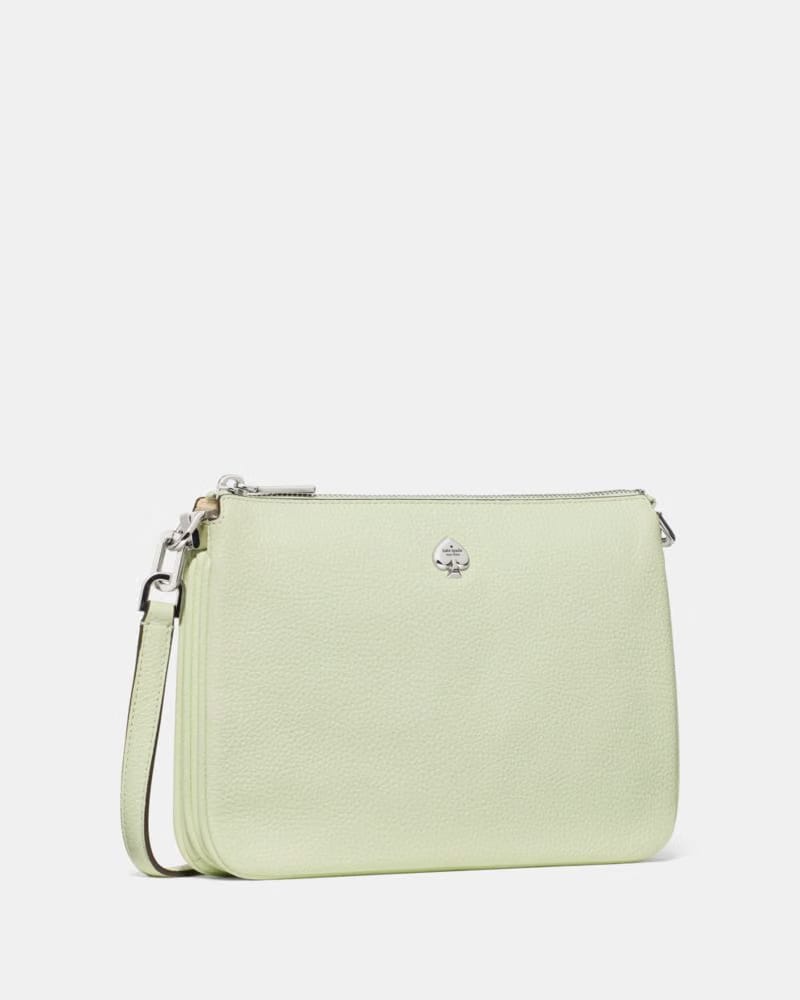 KateSpade Kayla Triple Crossbody Bag Lime Frosting