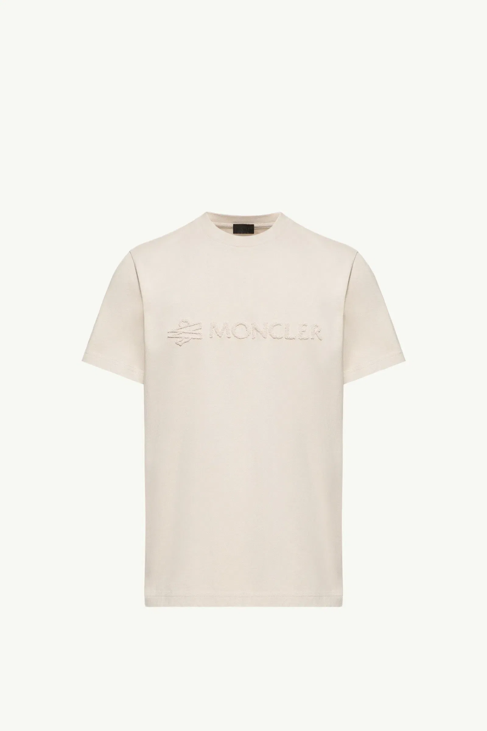 Moncler Logo Cotton T-Shirt White Ivory White Ivory