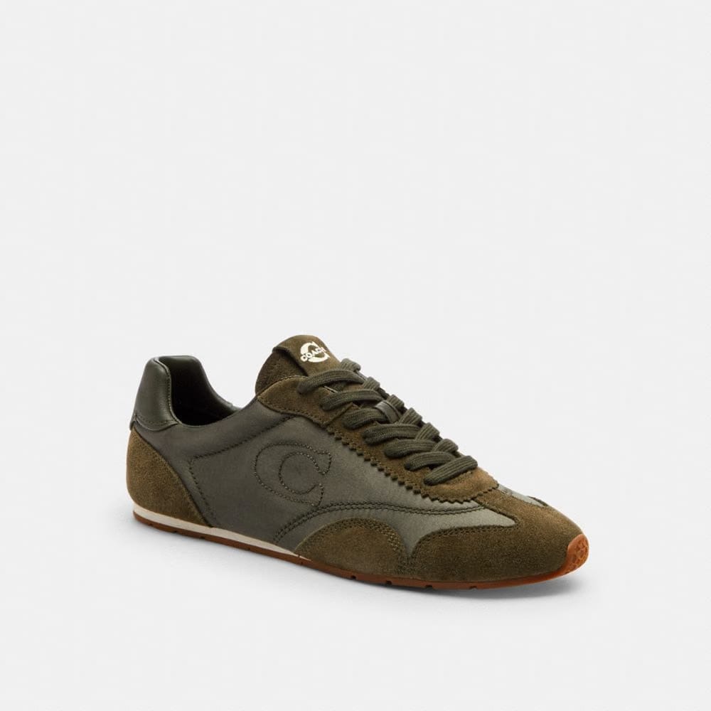 Women's Coach Flat Sneaker Olive