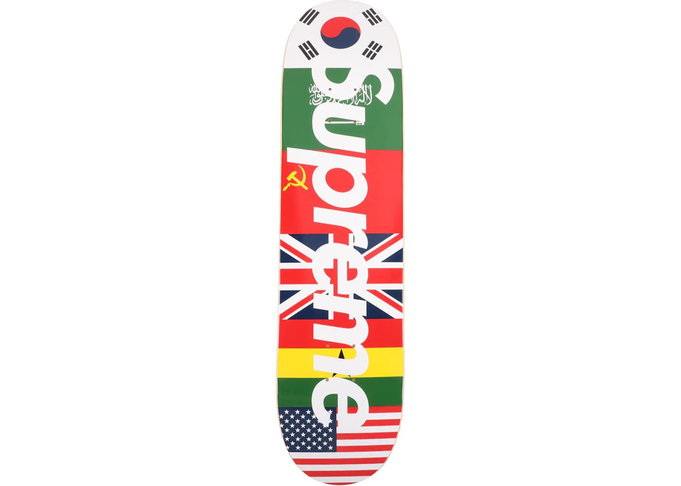 Supreme Flags Skateboard Deck Multi