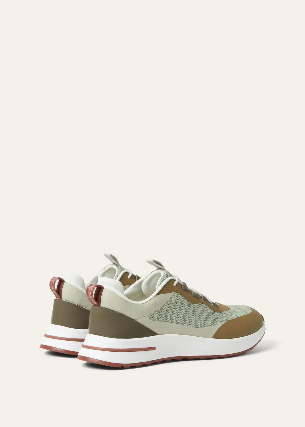 LoroPiana Week End Walk Sneaker Frost Dark Green