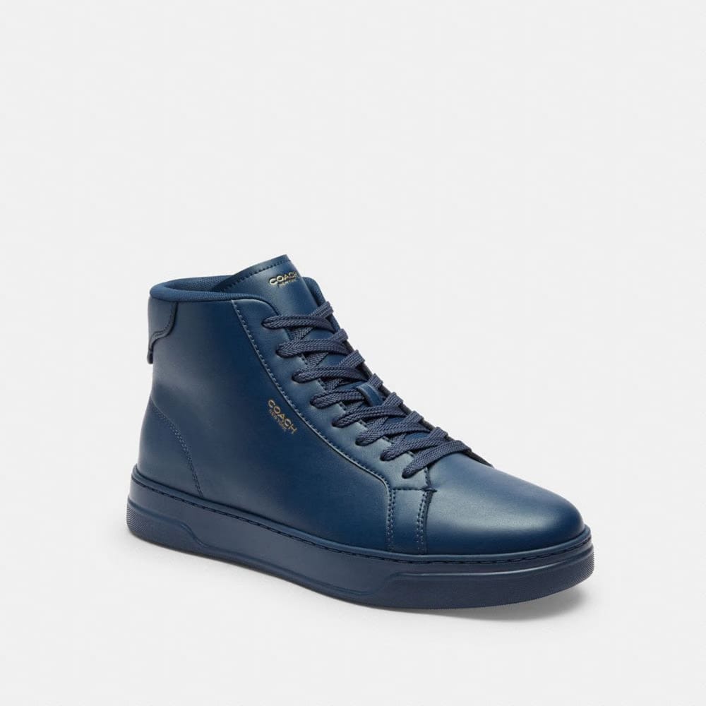 Men's Coach High Line High Top Sneaker Deep Blue