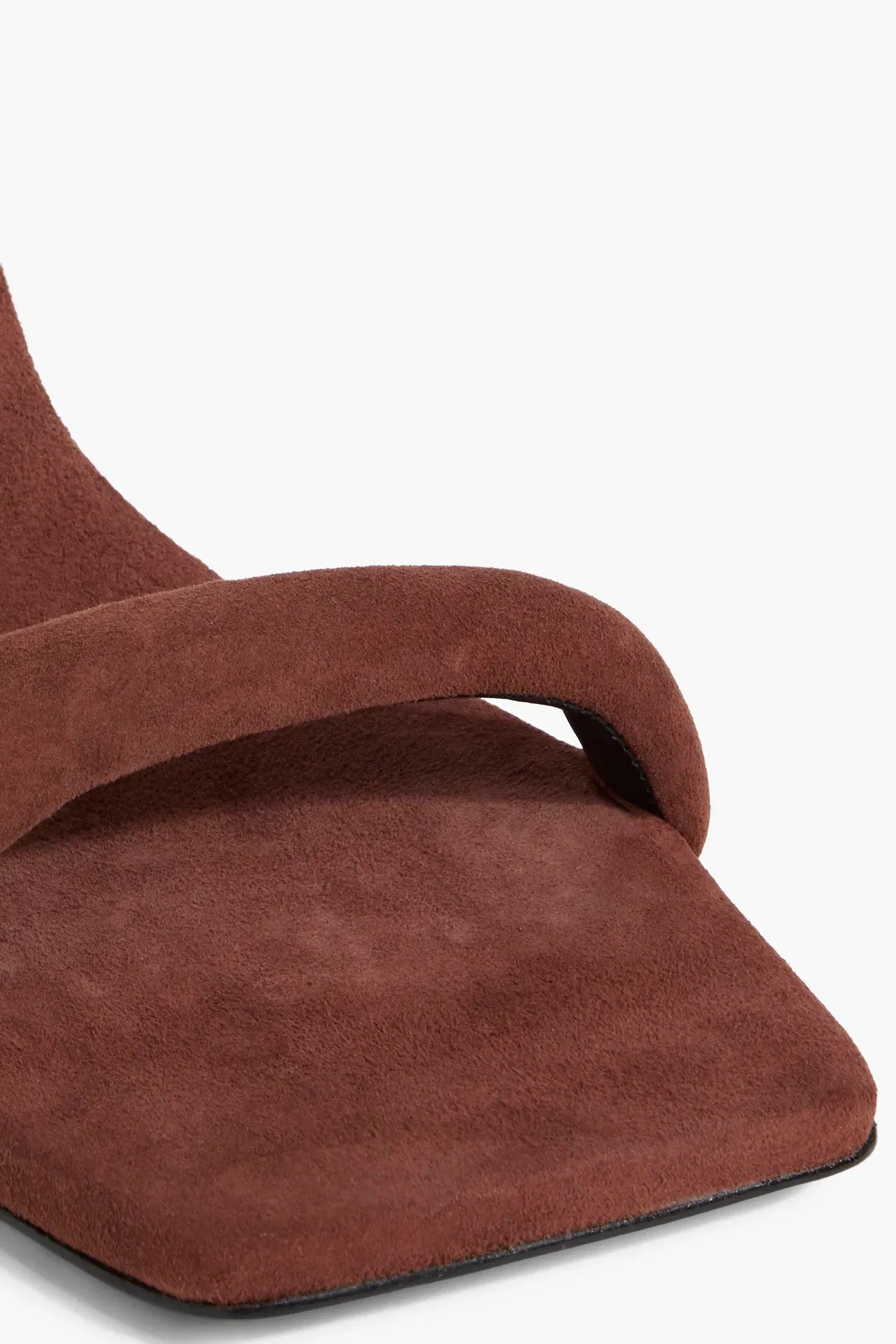 Tibi Hugh Suede Sandals Brown Women's