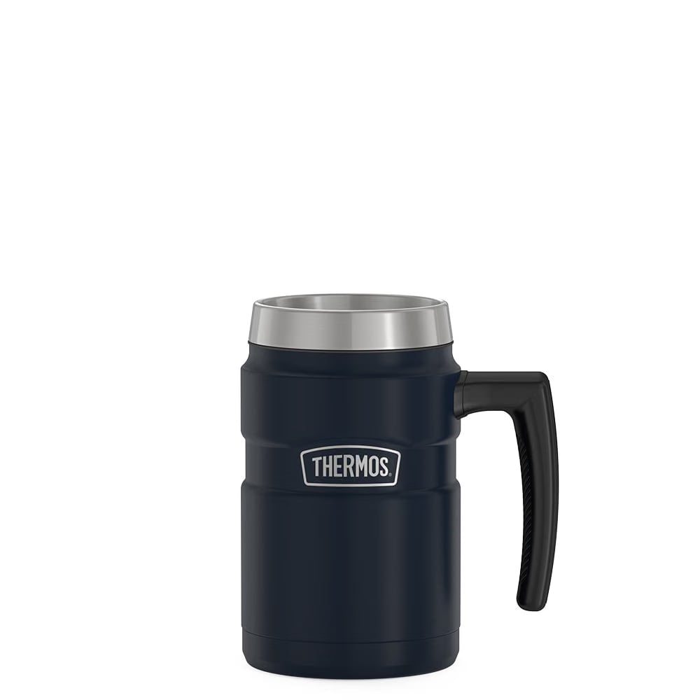 Thermos 16oz Stainless King Coffee Mug Midnight Blue