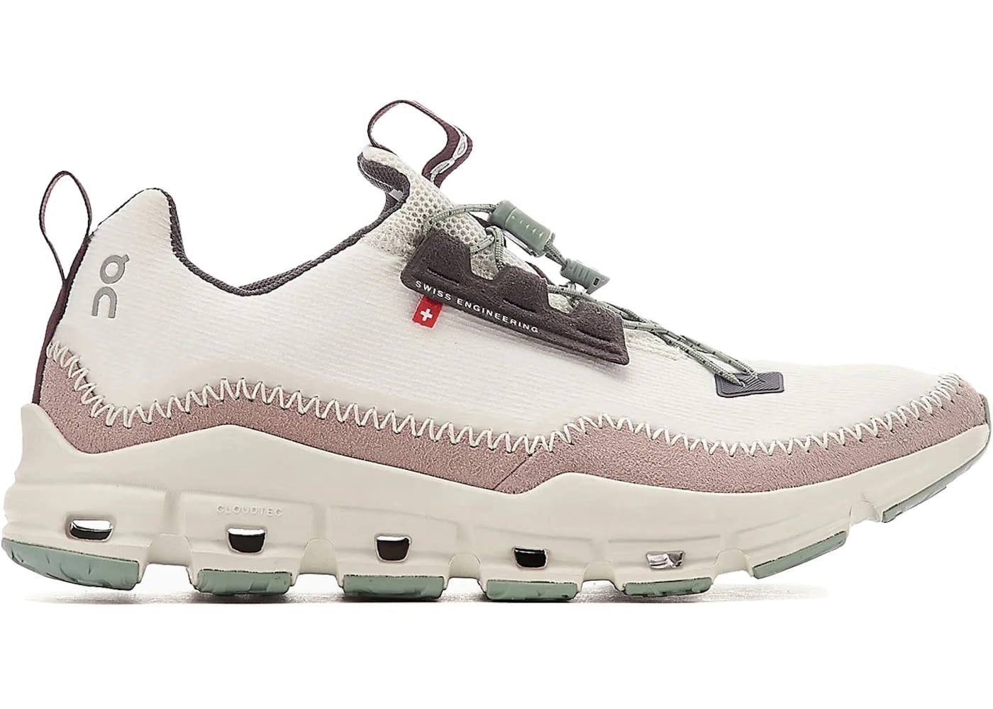 On Running Cloudaway White Ice Moss Womens