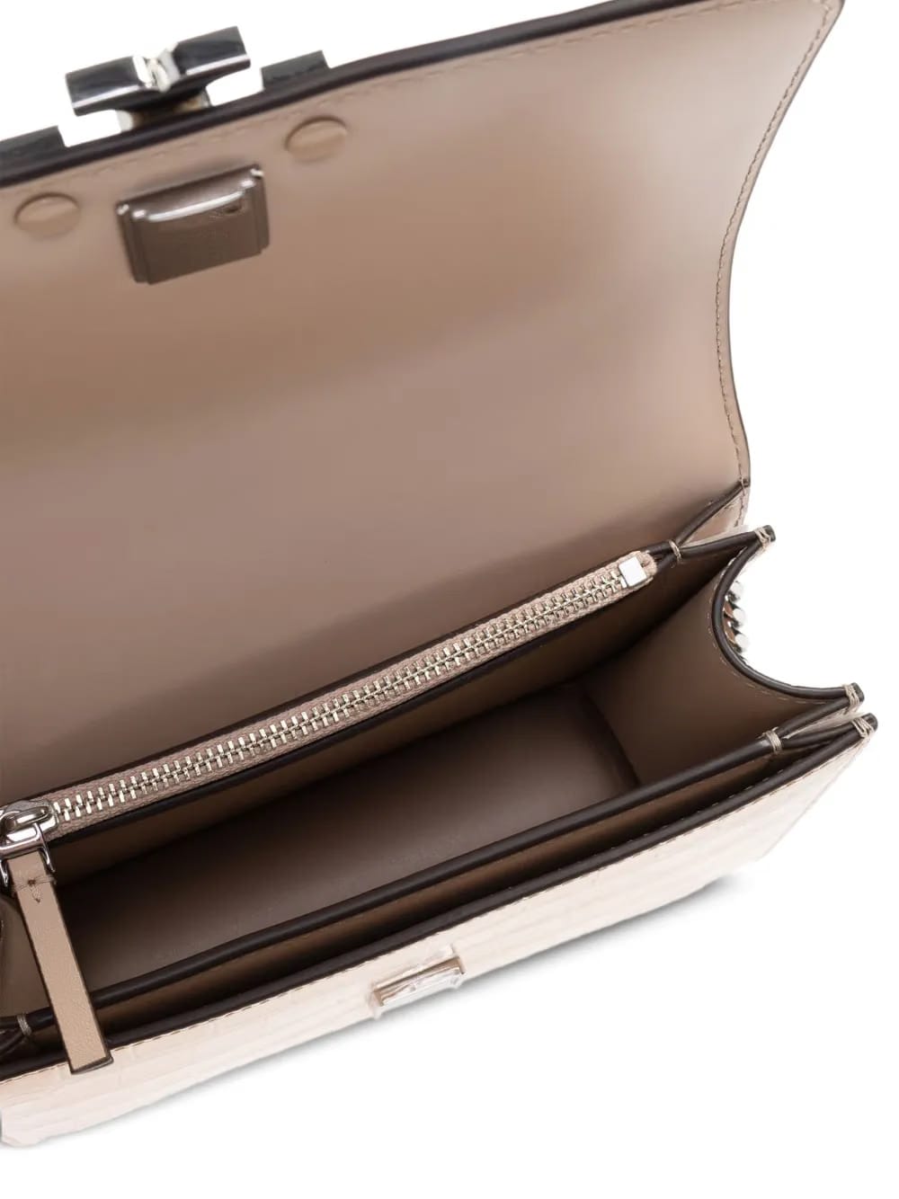 small Eleanor crocodile-embossed shoulder bag