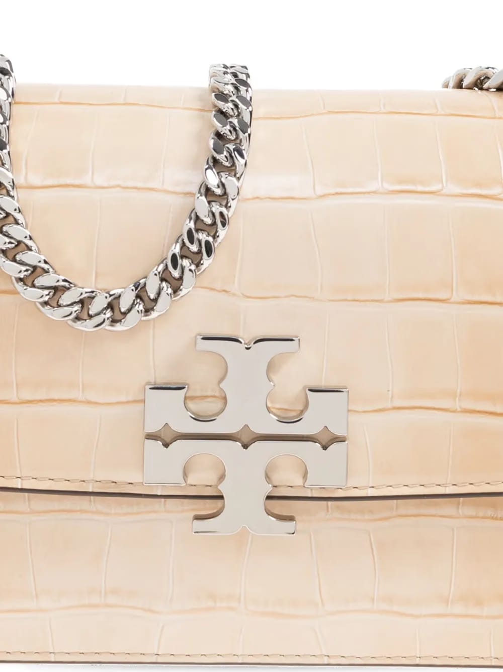 small Eleanor crocodile-embossed shoulder bag