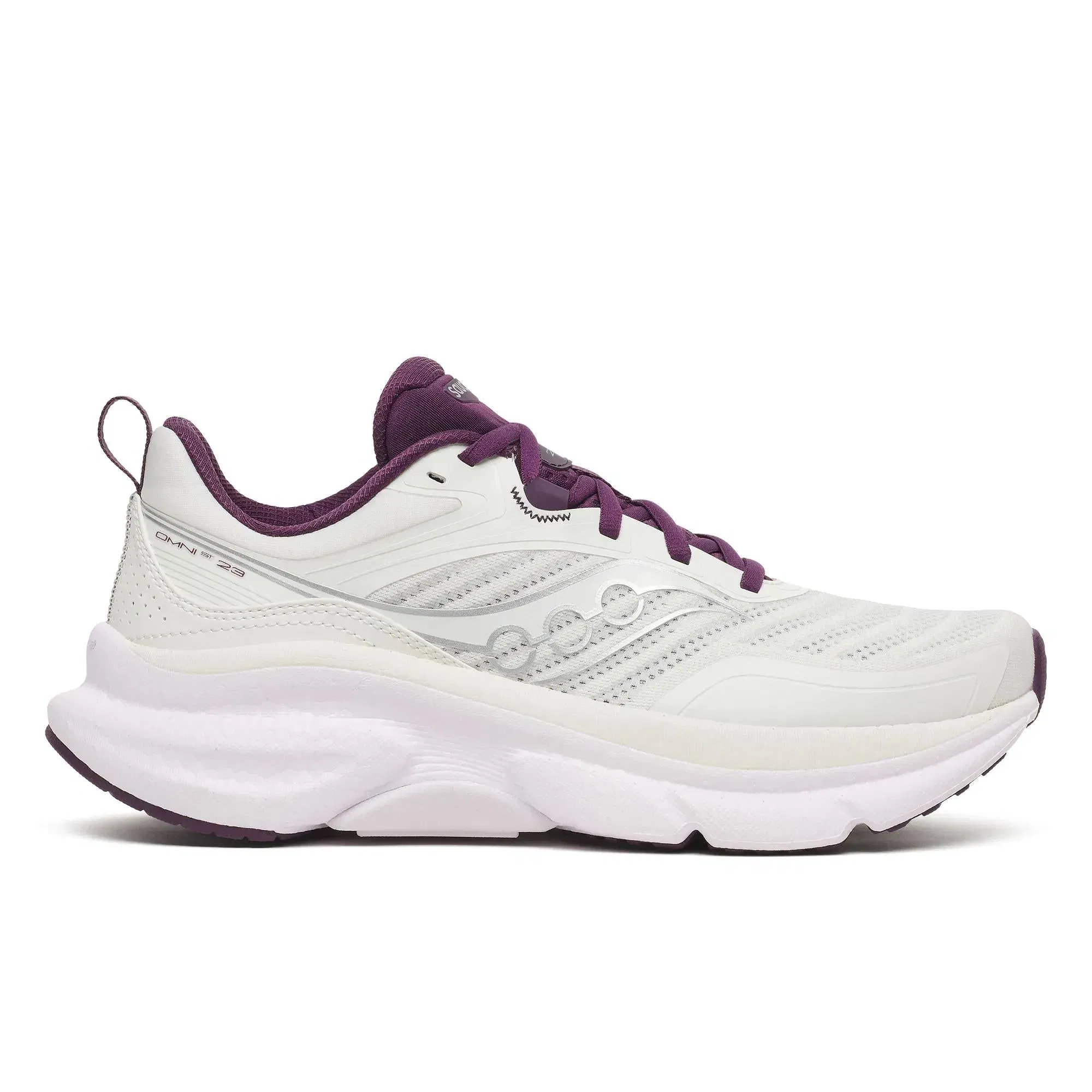 Saucony Women's Omni 23 ST Ivory | Eggplant