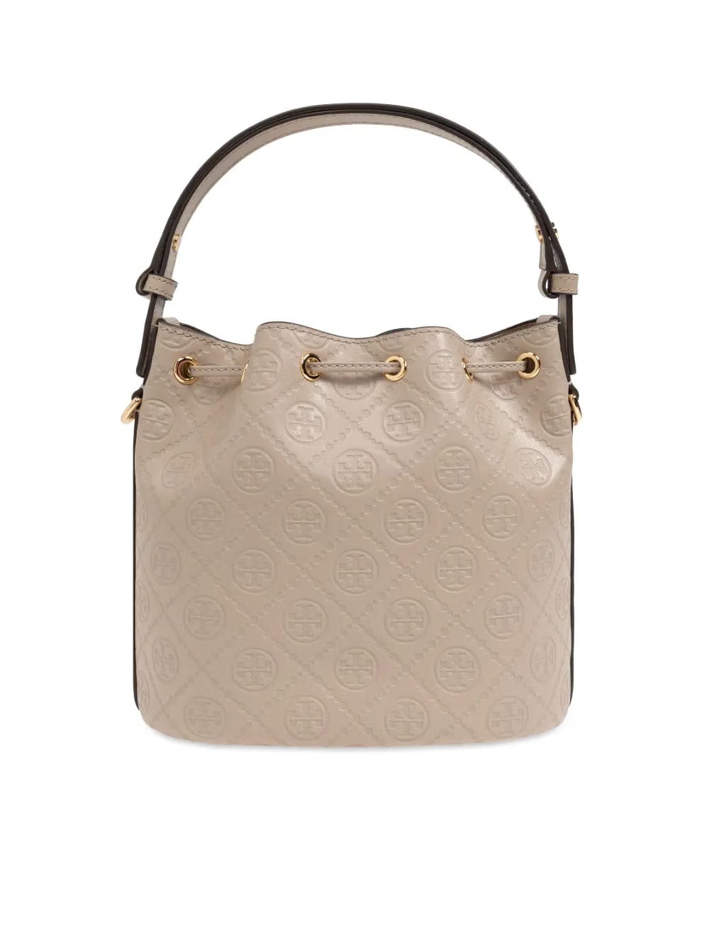 All-over-debossed logo bucket bag