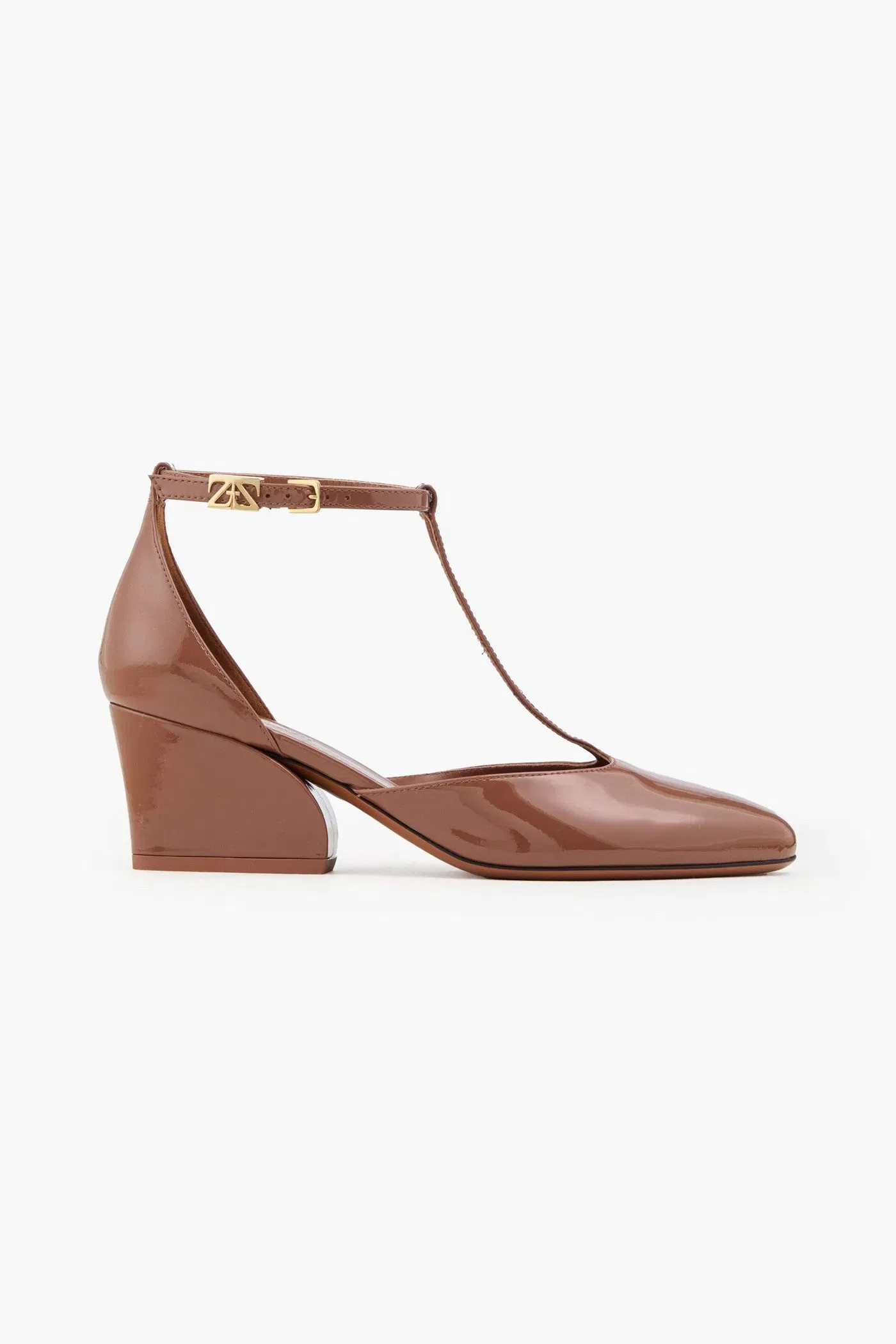 Zimmermann Patent-Leather Pumps Brown Women's
