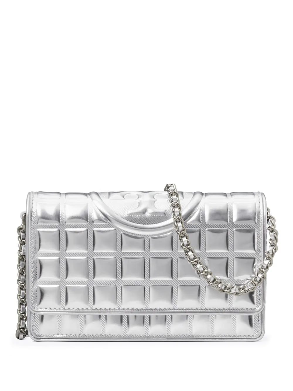 Fleming Metallic quilted cross body bag