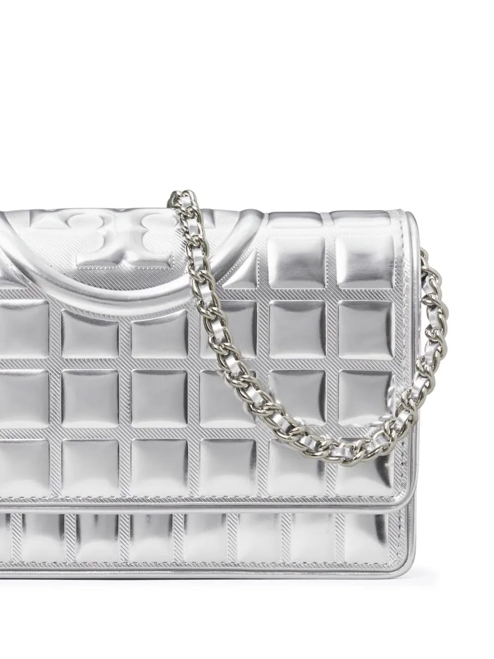 Fleming Metallic quilted cross body bag