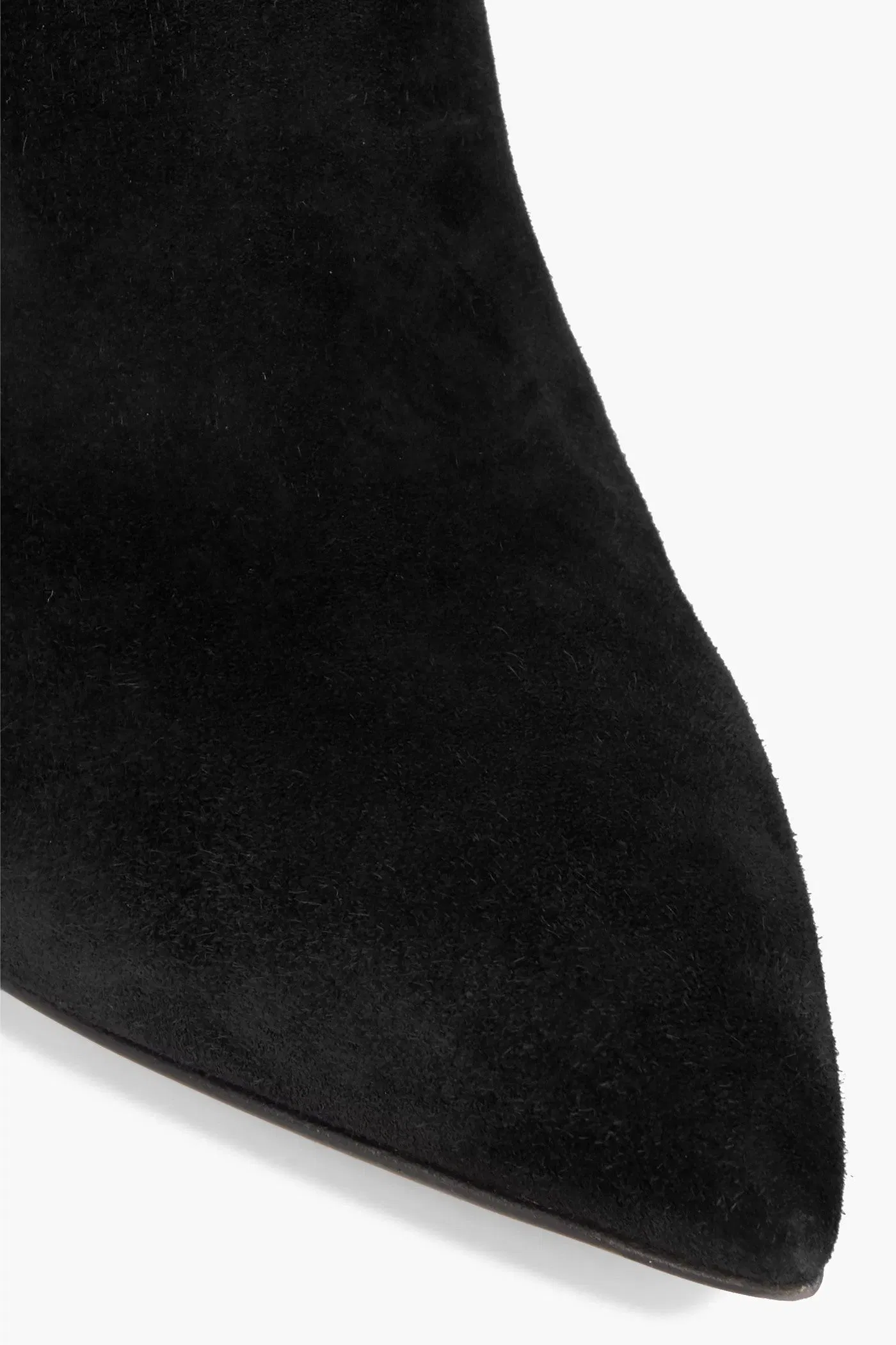 Gianvito Rossi Piper 85 Suede Knee Boots Black Women's