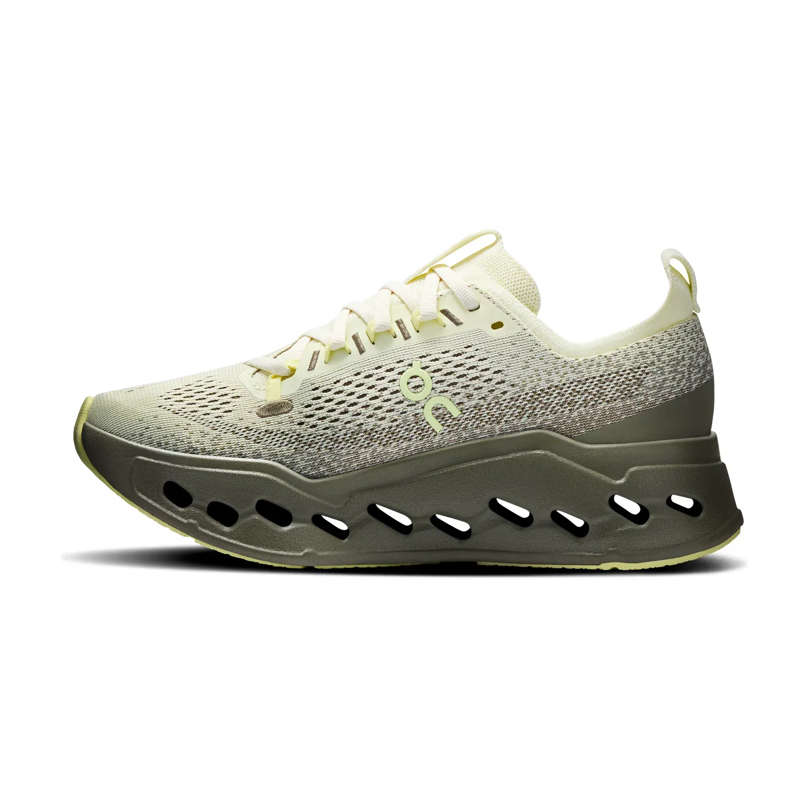 On Running Cloudsurfer Max Wide Seedling Olive