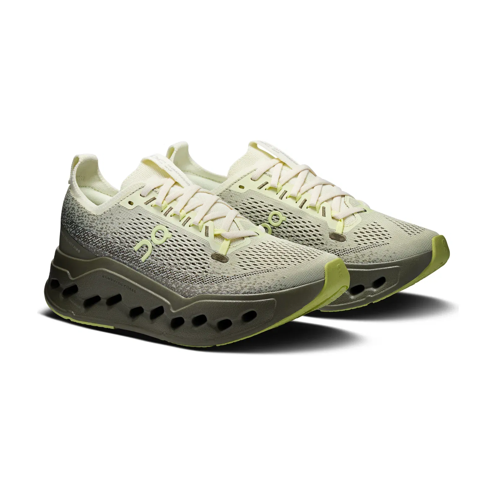 On Running Cloudsurfer Max Wide Seedling Olive