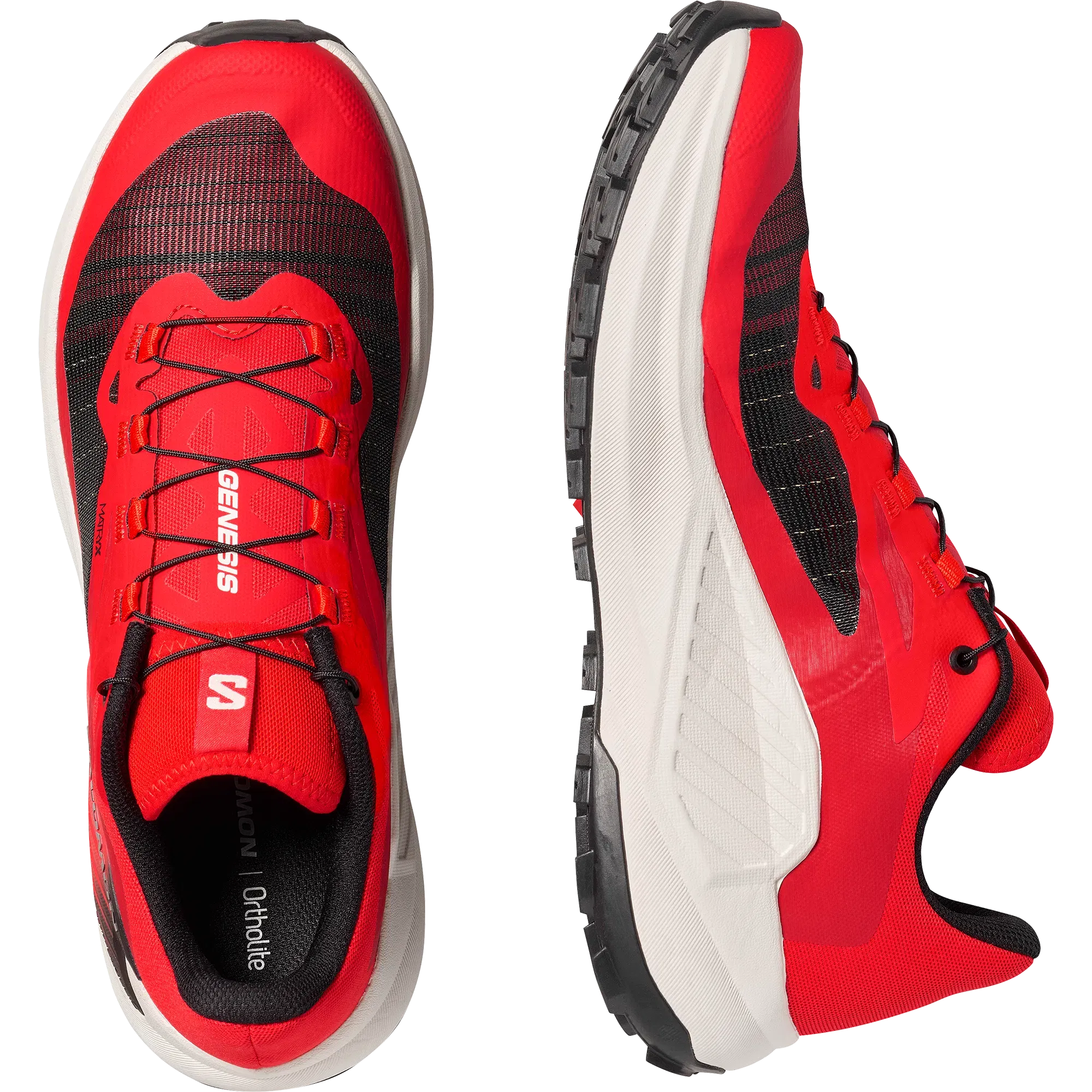 Salomon Genesis Trail Running Shoes Fiery Red