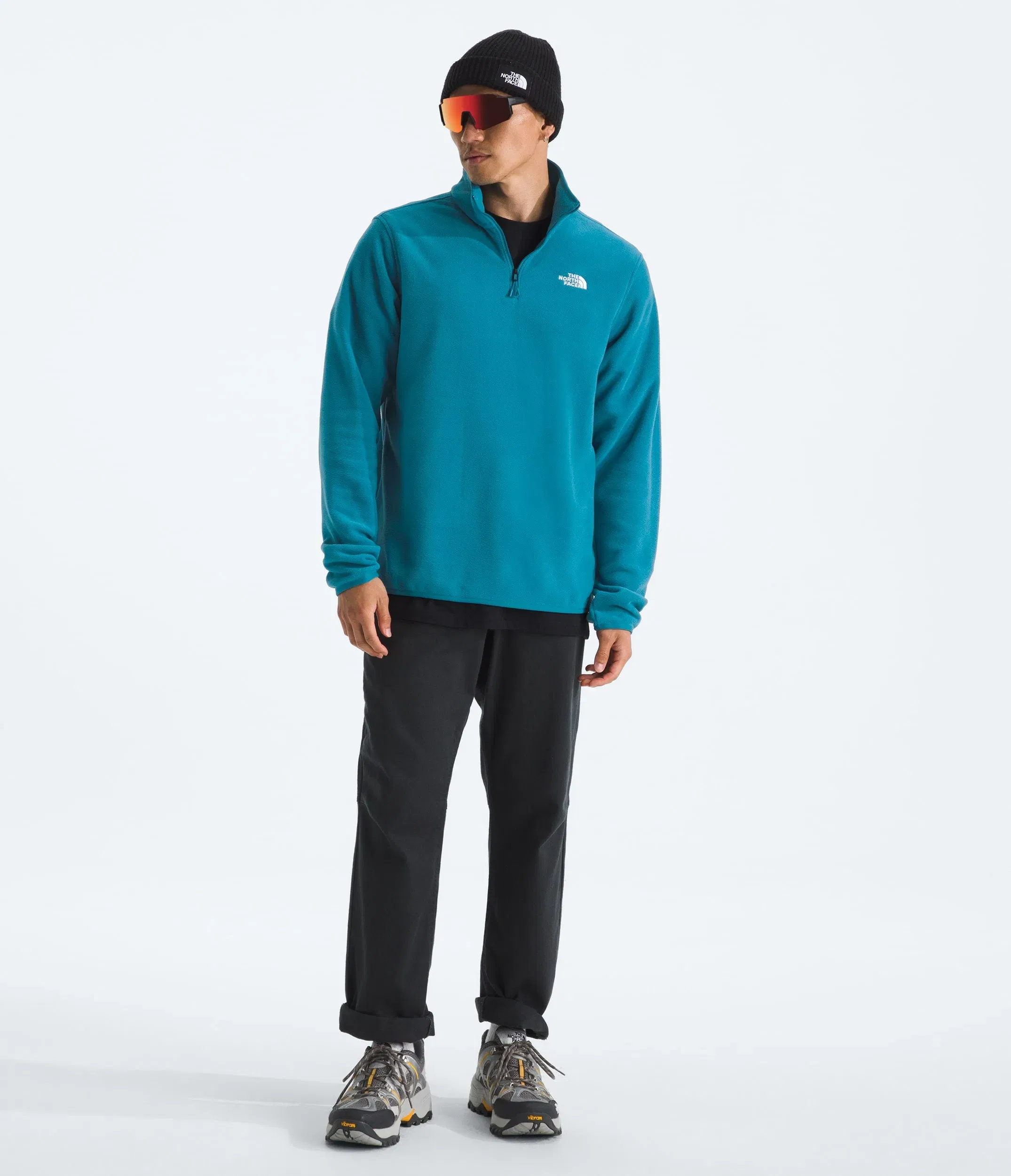 The North Face Men’s Glacier Fleece ¼-Zip Jacket Dusk Blue