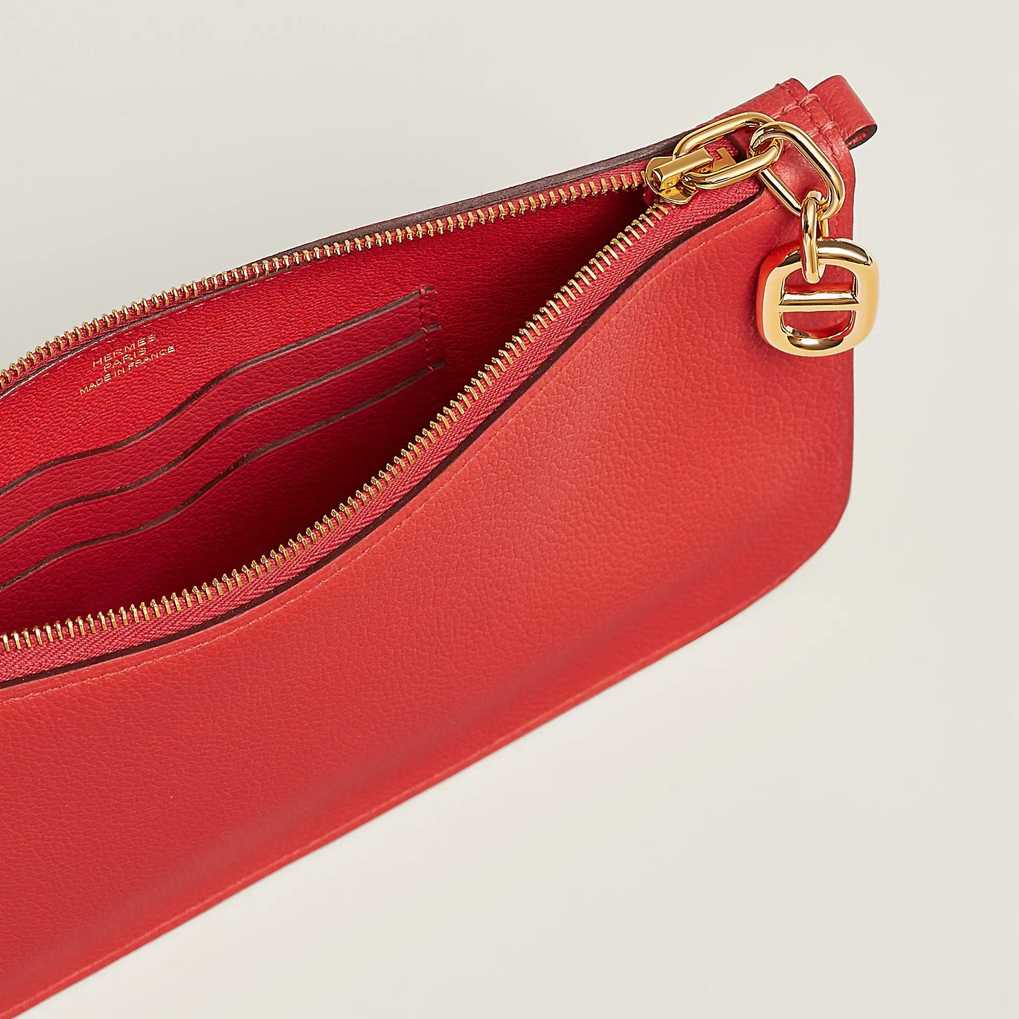 Hermes Zipengo Chaine D'Ancre To Go Pouch Biscuit