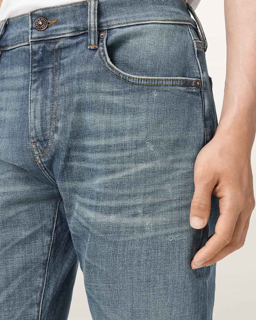 AllSaints Sid Skinny Fit Denim Jeans Vintage Indigo