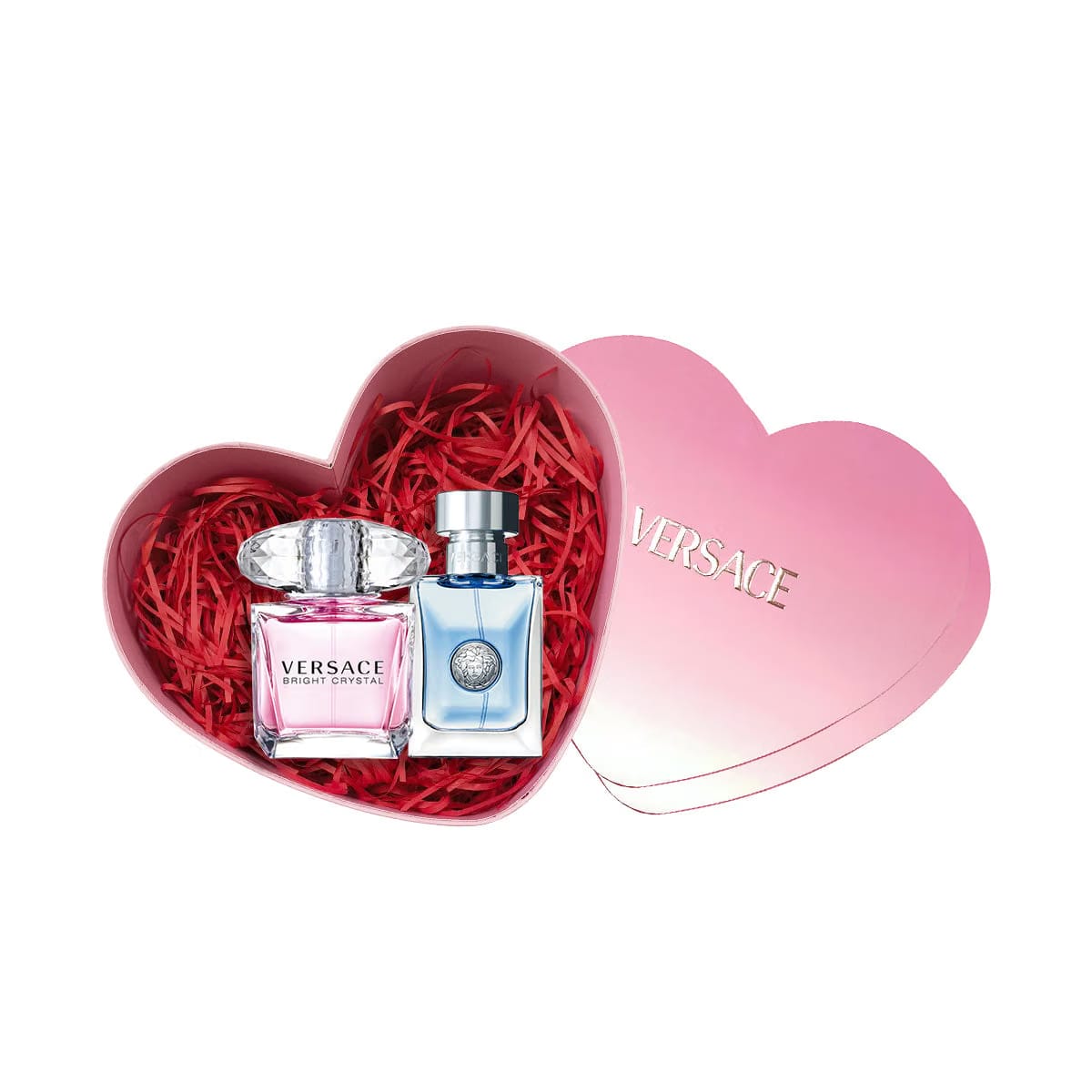 Versace Diamond Pink Crystal Perfume Pink Diamond Heart Shaped Gift Box Sets Eau De Toilette