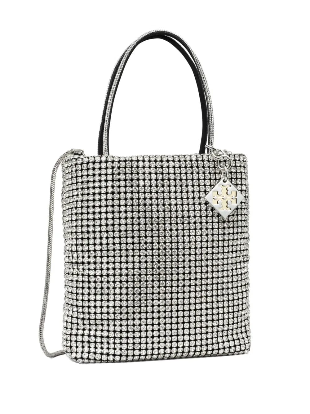 mini Night Owl crystal-embellished tote bag
