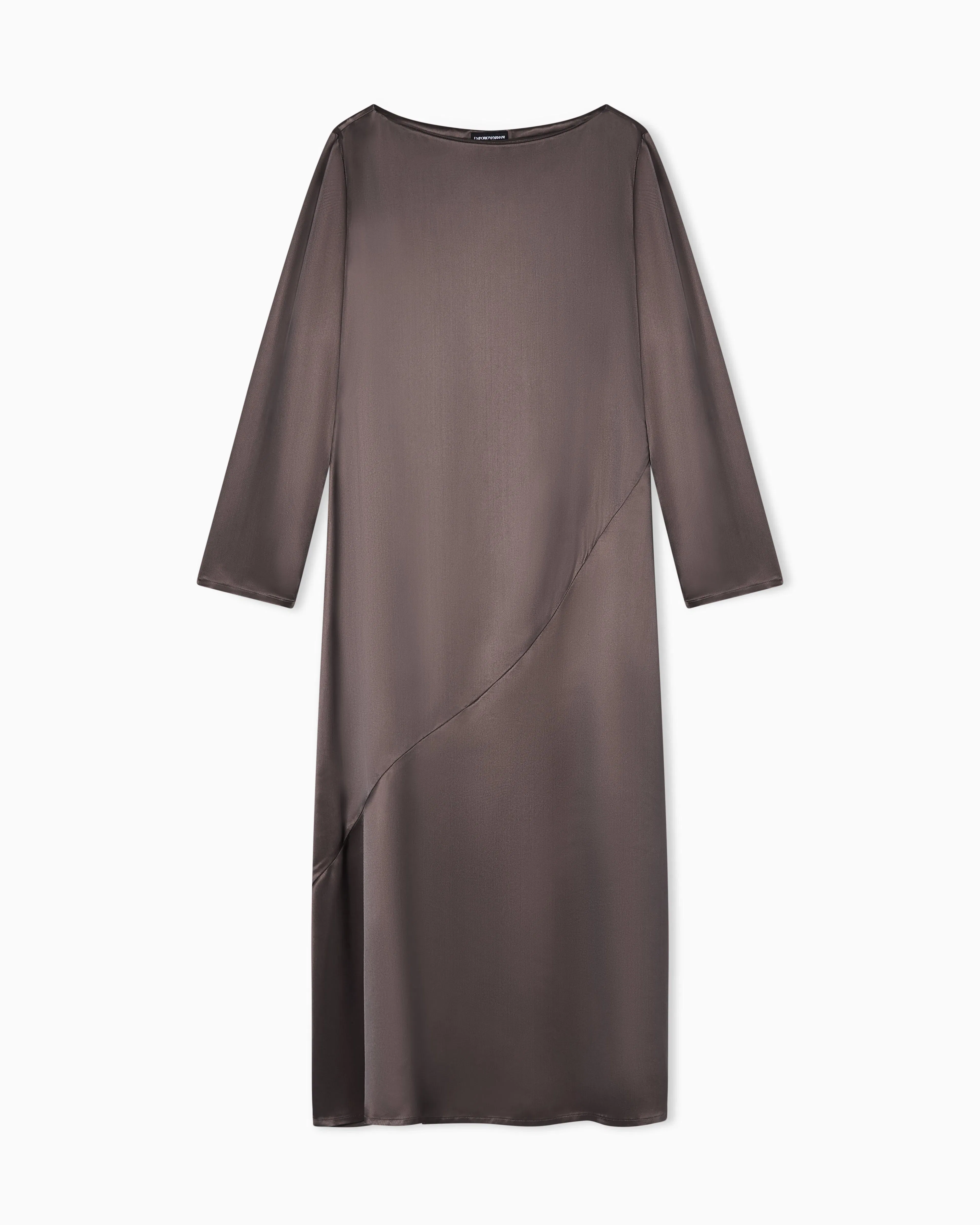 Emporio Armani Viscose twill midi dress