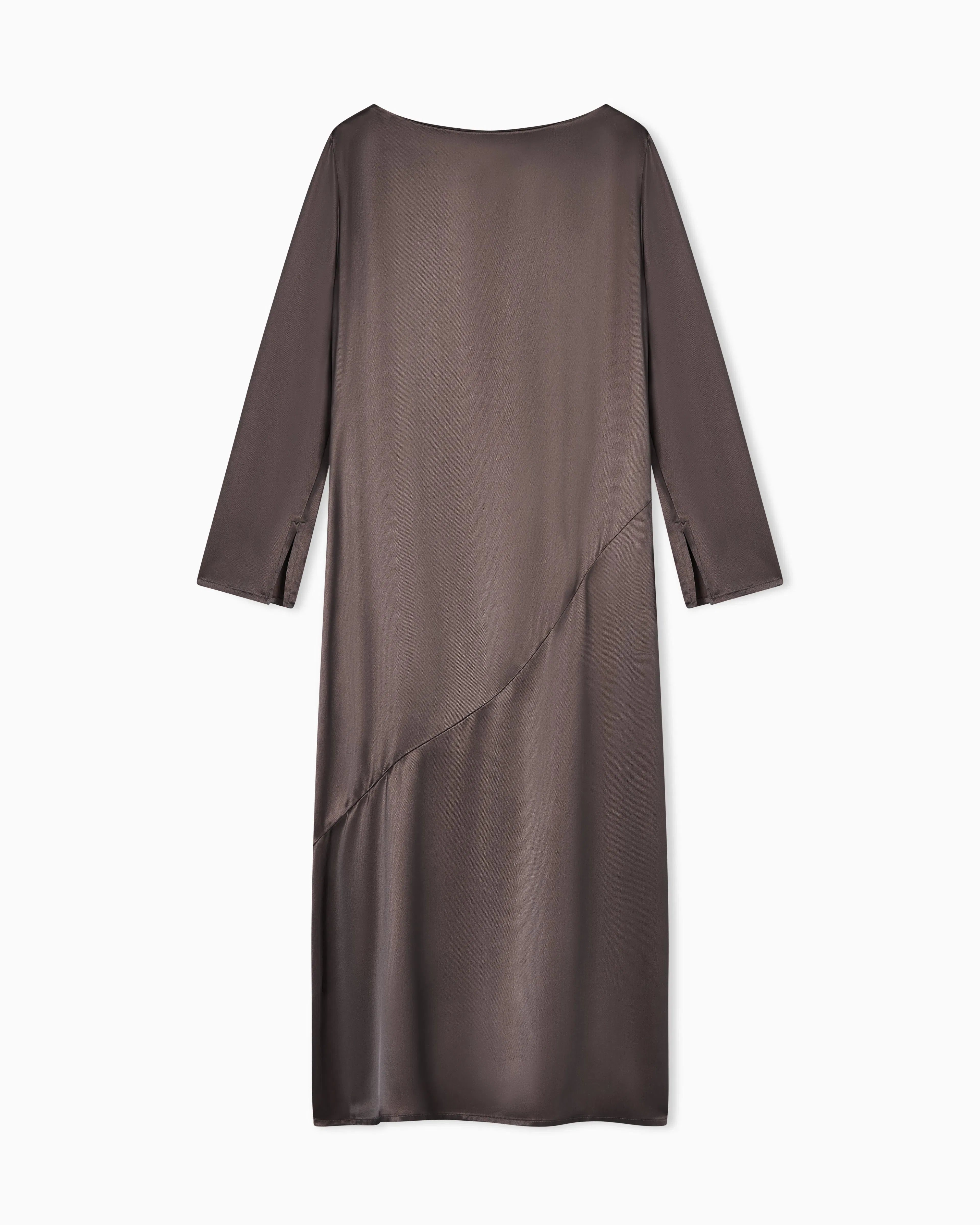 Emporio Armani Viscose twill midi dress