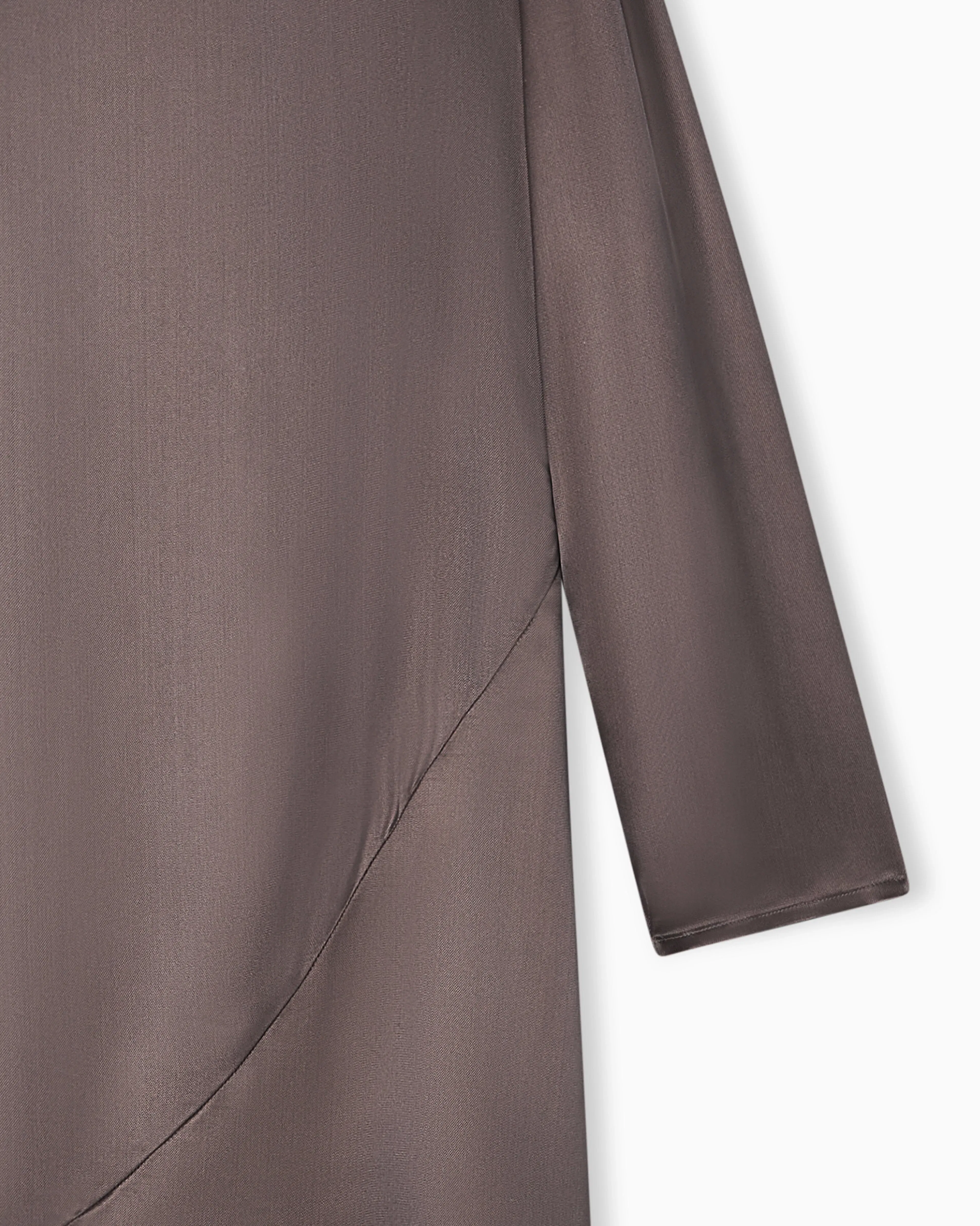 Emporio Armani Viscose twill midi dress