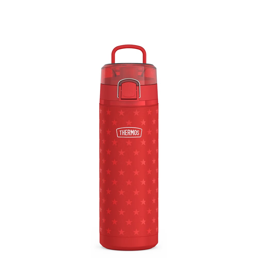 Thermos 24oz ICON WATER BOTTLE WITH SPOUT Red Stars