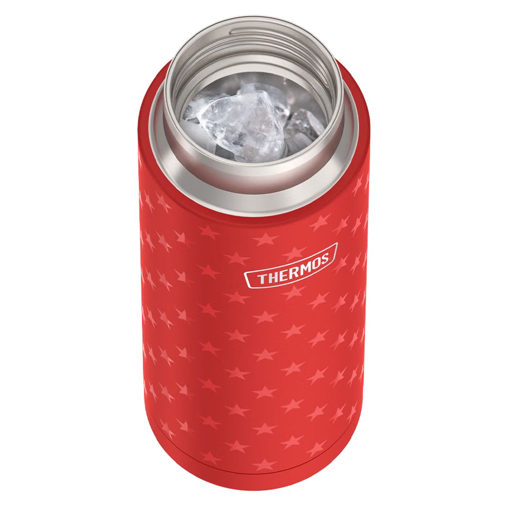 Thermos 24oz ICON WATER BOTTLE WITH SPOUT Red Stars