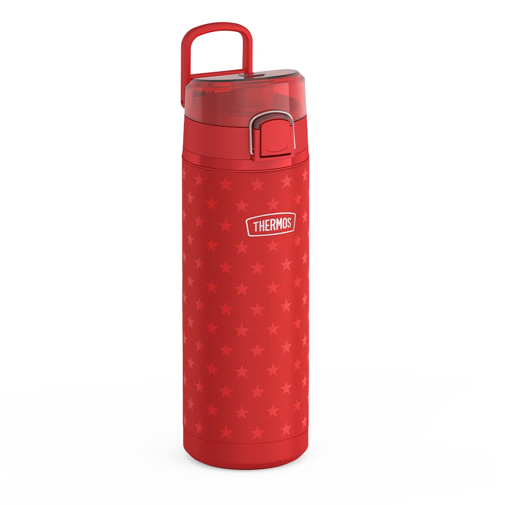 Thermos 24oz ICON WATER BOTTLE WITH SPOUT Red Stars